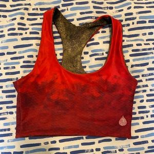 Waterlust reversible sockeye salmon sports bra size S/M